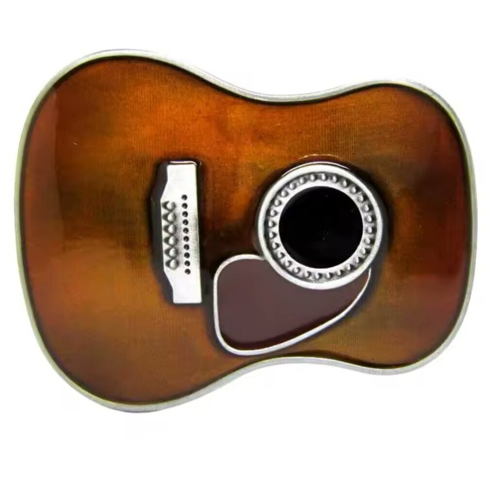 Acoustic Guitar Headstock Belt Buckle #1481